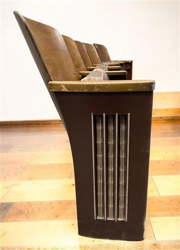 Theater Seats - 5 Padded Folding Theater Seats, Auditorium Theatre Seat, Entryway Bench D5 by The Old Grainery (art deco,...