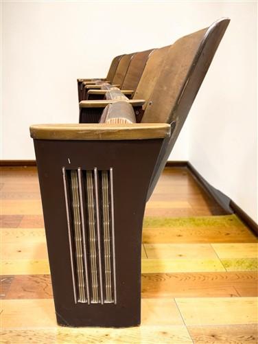 Theater Seats - 5 Padded Folding Theater Seats, Auditorium Theatre Seat, Entryway Bench D5 by The Old Grainery (art deco,...