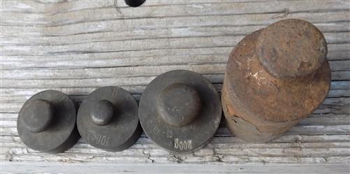 Platform Scale Weights Vintage Metal Hanging Industrial Fairbank Morse Hdwe A38