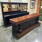 Back and Front Bar Set - Vintage Front & Back Bar Set, Wood Counter, Mirrored Back Bar Cabinet Restaurant by The Old Grain...