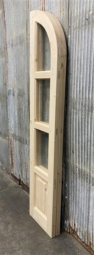Arched French Double Doors (32x80.5) 3 Pane Glass European Styled Doors O15-A