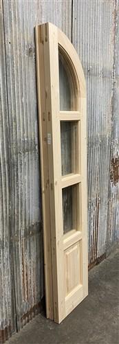 Arched French Double Doors (32x80.5) 3 Pane Glass European Styled Doors O15-A