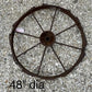 Home & Living > Outdoor & Gardening - 5 Cast Iron Implement Wheels, Wagon Wheel, Tractor Steel Rims, Industrial Age H by T...
