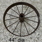 Home & Living > Outdoor & Gardening - 5 Cast Iron Implement Wheels, Wagon Wheel, Tractor Steel Rims, Industrial Age H by T...