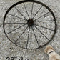 Home & Living > Outdoor & Gardening - 5 Cast Iron Implement Wheels, Wagon Wheel, Tractor Steel Rims, Industrial Age H by T...