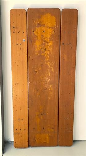 Table - Vintage German Oktoberfest Beer Garden Table & Bench, Honey Brown Outdoor Set H1 by The Old Grainery (20 inches, 3...