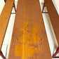 Table - Vintage German Oktoberfest Beer Garden Table & Bench, Honey Brown Outdoor Set H1 by The Old Grainery (20 inches, 3...