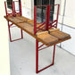 Table - Vintage German Oktoberfest Beer Garden Table & Bench, Honey Brown Outdoor Set H1 by The Old Grainery (20 inches, 3...