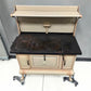 Wood Burning Stove - Monogram Cast Iron Wood Cook Stove, Cream Enamel, Top Shelf, Vintage Cook Range by The Old Grainery (...