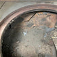 Wood Burning Stove - Monogram Cast Iron Wood Cook Stove, Cream Enamel, Top Shelf, Vintage Cook Range by The Old Grainery (...