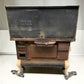 Wood Burning Stove - Monogram Cast Iron Wood Cook Stove, Cream Enamel, Top Shelf, Vintage Cook Range by The Old Grainery (...