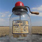 Dandy Deluxe Hand Crank Butter Churn, Vintage Glass Tabletop Wooden Paddle Dairy