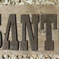 Metal Letters Playbill Font, 7 7/8" Rustic Western Barn Art Craft Sign Letters A
