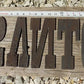 Metal Letters Playbill Font, 7 7/8" Rustic Western Barn Art Craft Sign Letters A