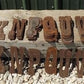 Metal letters - Metal Letters Playbill Font, 6 Inch Rustic Western Barn Art Craft Sign Letters B by The Old Grainery (6 in...