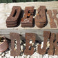 Metal letters - Metal Letters Playbill Font, 6 Inch Rustic Western Barn Art Craft Sign Letters B by The Old Grainery (6 in...