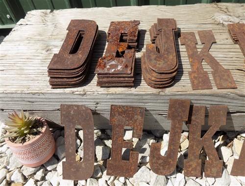 Metal letters - Metal Letters Playbill Font, 6 Inch Rustic Western Barn Art Craft Sign Letters B by The Old Grainery (6 in...