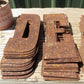 Metal Letters Playbill Font, 6 Inch Rustic Western Barn Art Craft Sign Letters C