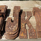 Metal Letters Playbill Font, 6 Inch Rustic Western Barn Art Craft Sign Letters C