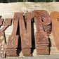 Metal Letters Playbill Font, 6 Inch Rustic Western Barn Art Craft Sign Letters C