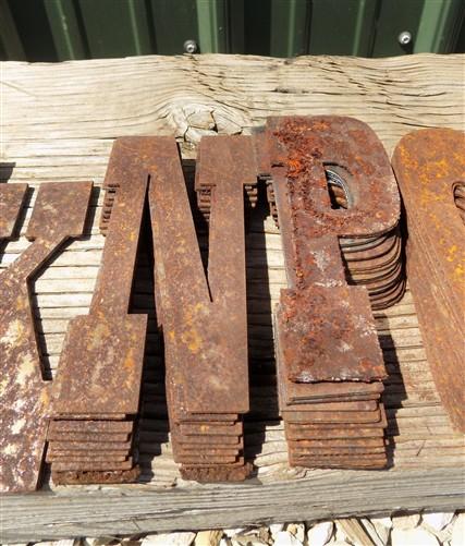 Metal Letters Playbill Font, 6 Inch Rustic Western Barn Art Craft Sign Letters C