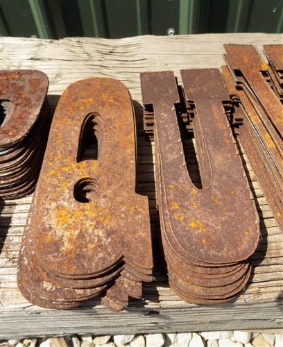Metal Letters Playbill Font, 6 Inch Rustic Western Barn Art Craft Sign Letters C
