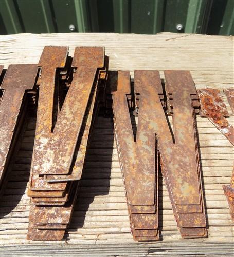 Metal Letters Playbill Font, 6 Inch Rustic Western Barn Art Craft Sign Letters C