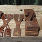 Metal Letters Playbill Font, 6 Inch Rustic Western Barn Art Craft Sign Letters C