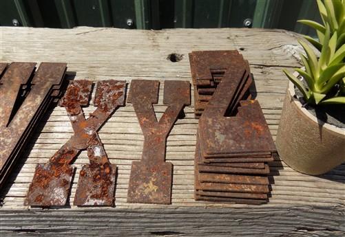 Metal Letters Playbill Font, 6 Inch Rustic Western Barn Art Craft Sign Letters C
