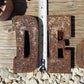 Metal Letters Playbill Font, 6 Inch Rustic Western Barn Art Craft Sign Letters C
