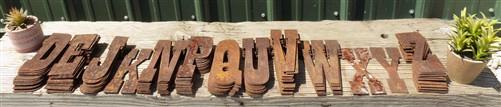 Metal Letters Playbill Font, 6 Inch Rustic Western Barn Art Craft Sign Letters C