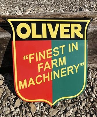 Sign - Oliver Farm Machinery Sign, Metal Porcelain Advertising Sign, Machinery Sign A by The Old Grainery (advertising, Ag...
