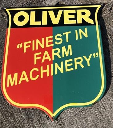Sign - Oliver Farm Machinery Sign, Metal Porcelain Advertising Sign, Machinery Sign A by The Old Grainery (advertising, Ag...