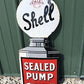 Sign - Shell Sealed Pump Sign, Shell Porcelain Metal Advertising, Gas Station Oil G by The Old Grainery (accent, advertisi...