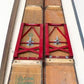 Vintage German Oktoberfest Beer Garden Table & Bench, Honey Brown Outdoor Set H3