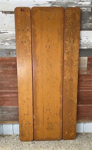 Vintage German Oktoberfest Beer Garden Table & Bench, Honey Brown Outdoor Set H4