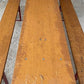Vintage German Oktoberfest Beer Garden Table & Bench, Honey Brown Outdoor Set H4