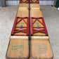 Vintage German Oktoberfest Beer Garden Table & Bench, Honey Brown Outdoor Set H4