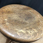 Swivel Wood Piano Organ Stool, Glass Claw Feet, Vintage Organ Bar Bench Old O