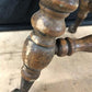 Swivel Wood Piano Organ Stool, Glass Claw Feet, Vintage Organ Bar Bench Old O
