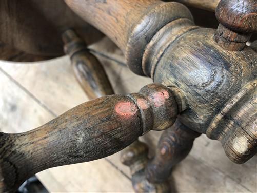 Swivel Wood Piano Organ Stool, Glass Claw Feet, Vintage Organ Bar Bench Old O