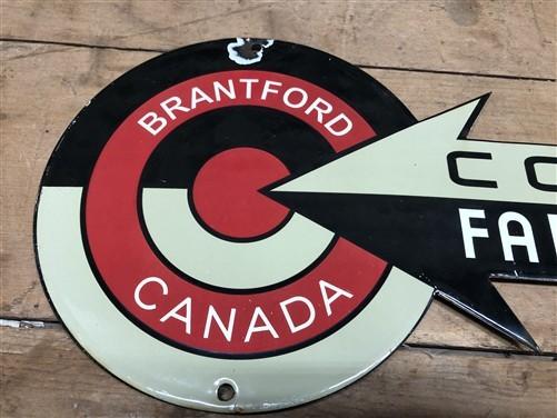 Signs - Cockshutt Farm Equipment Sign Porcelain Metal Advertising, Brantford Canada A by The Old Grainery (advertising, ad...