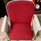 Theater Seats - 3 Theater Seats, Vintage Red Upholstered Tip-Up Cinema Auditorium Seating, A5 by The Old Grainery (auditor...