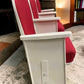 Theater Seats - 3 Theater Seats, Vintage Red Upholstered Tip-Up Cinema Auditorium Seating, A5 by The Old Grainery (auditor...