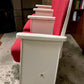 Theater Seats - 3 Theater Seats, Vintage Red Upholstered Tip-Up Cinema Auditorium Seating, A5 by The Old Grainery (auditor...