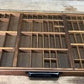 Printer Drawer Wood Block Typeset Tray, Letterpress Thimble Shell Display, A54