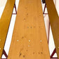 Table - Vintage German Oktoberfest Beer Garden Table & Bench, Honey Brown Outdoor Set H9 by The Old Grainery (beer garden...
