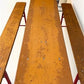 Table - Vintage German Oktoberfest Beer Garden Table&Bench, Honey Brown Outdoor Set, H10 by The Old Grainery (beer garden...