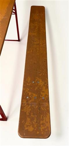 Table - Vintage German Oktoberfest Beer Garden Table&Bench, Honey Brown Outdoor Set, H10 by The Old Grainery (beer garden...