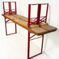 Table - Vintage German Oktoberfest Beer Garden Table&Bench, Honey Brown Outdoor Set, H10 by The Old Grainery (beer garden...